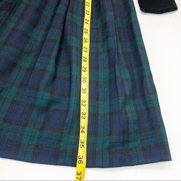 Vintage Bonnie Jean New York Green Plaid Formal Party Dress Sz 10 (Girls) - Picture 8 of 8